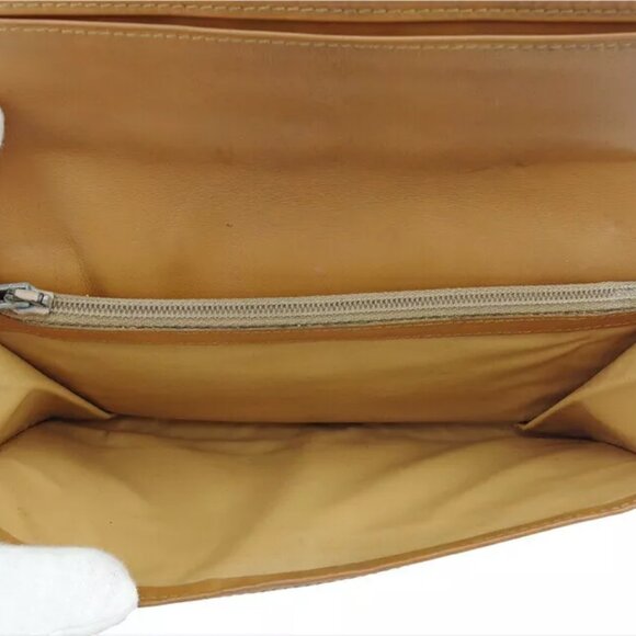 Celine long wallet macadam beige PVC x leather Authentic USED - Picture 6 of 11